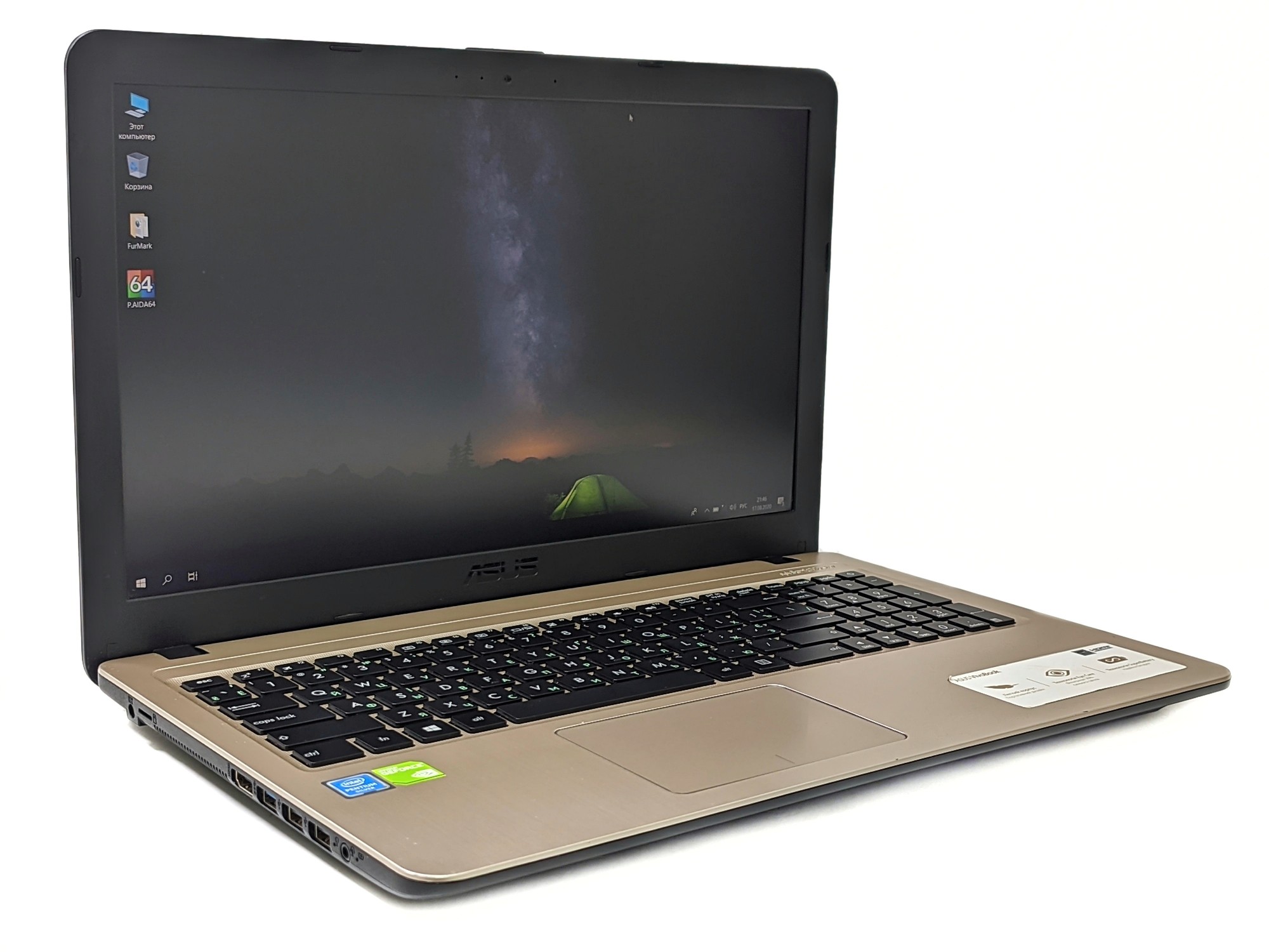 Ігровий ноутбук Asus X540M N5000 (4 ядра 4 потоки)/4Gb DDR4/500Gb ...