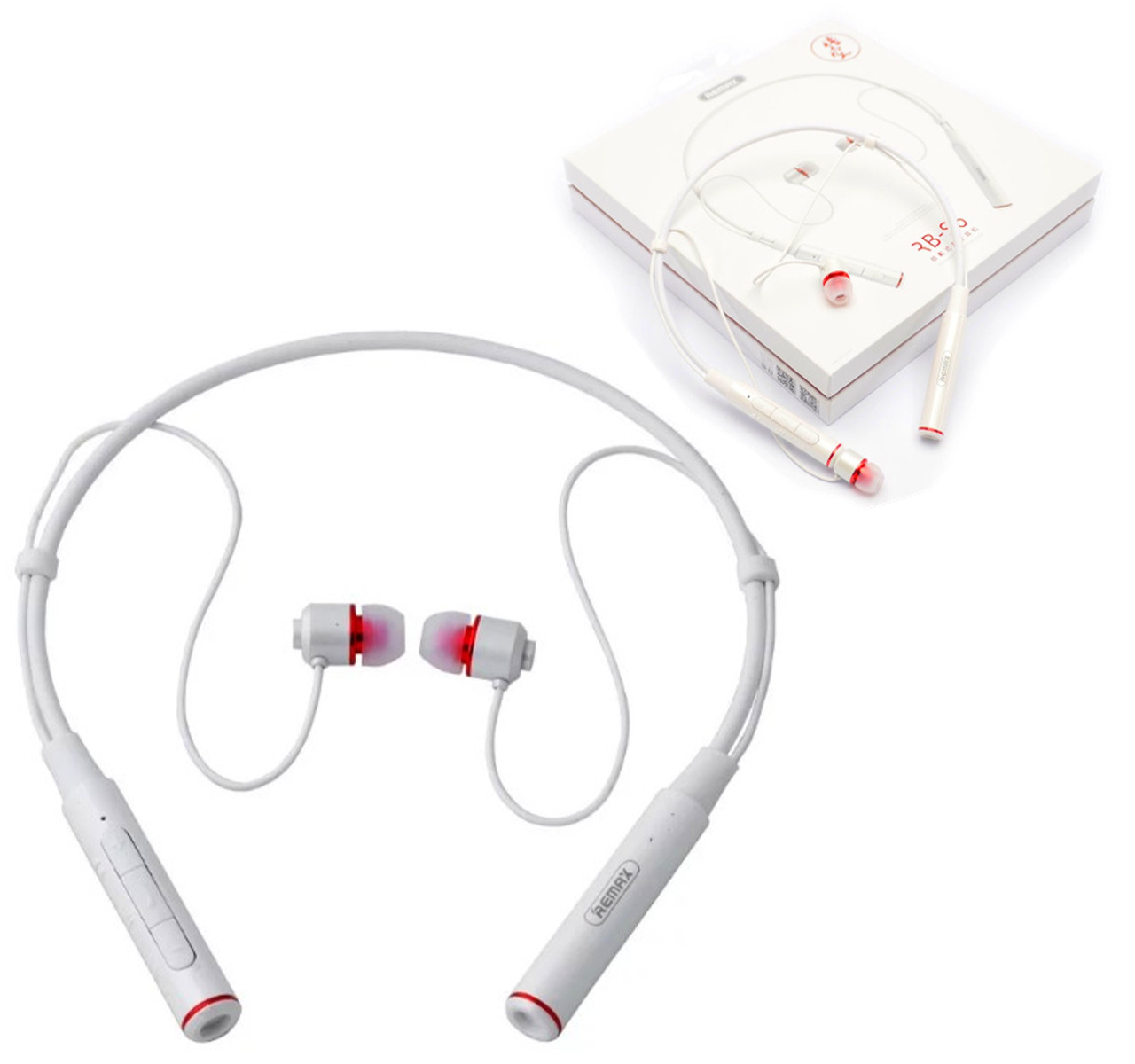 

Гарнитура для телефона Remax RB-S6 White. Bluetooth наушники. Цвет белый
