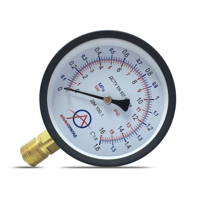 

Манометр Альфаприбор ДМ 100.1 радиальный 1,6 МПа кл.т. 1,6 М20х1,5 (3814)