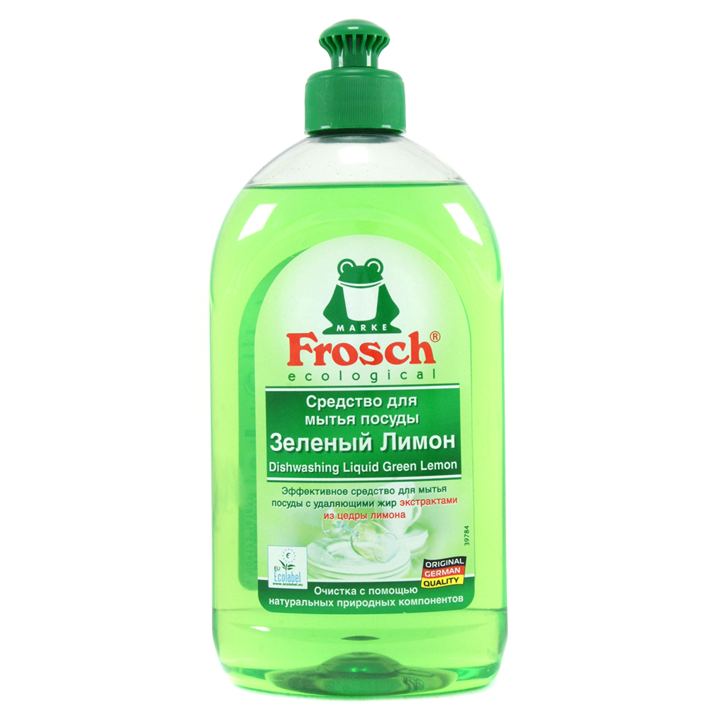 Засібу для миття посуду Frosch Зелений лимон 500 мл (4009175161833 ...