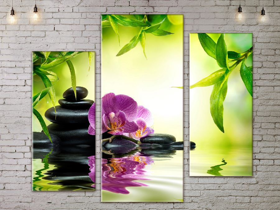 

Модульная картина ArtStar цветы Орхидея на Камнях ADFL0214 размер 150 х 180 см