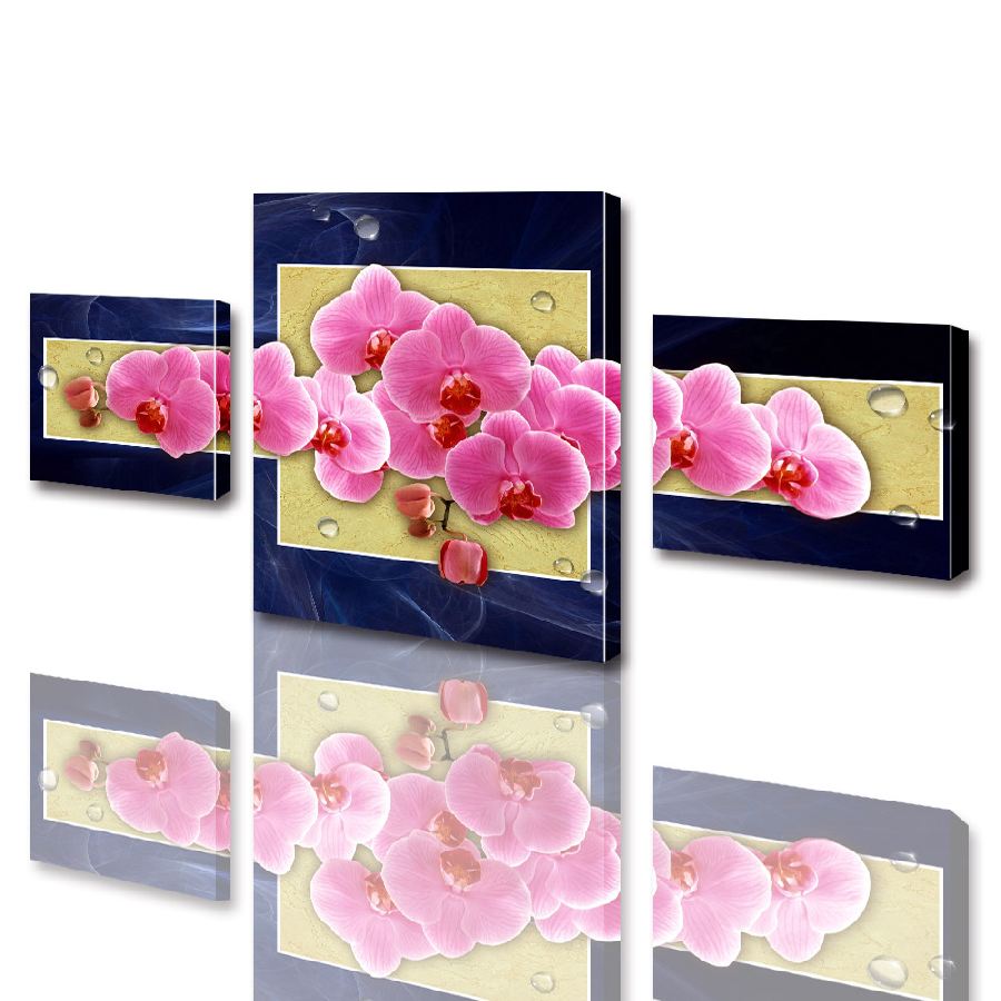 

Модульная картина ArtStar цветы Розовая Орхидея ADFL0003 размер 120 х 180 см