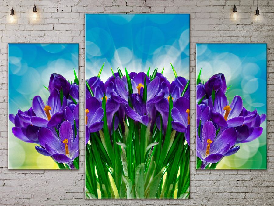 

Модульная картина ArtStar цветы Крокусы ADFL0093 размер 120 х 180 см