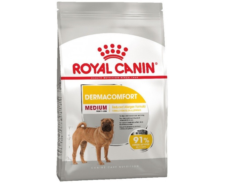 

Сухой корм Royal Canin Medium Dermacomfort для собак с повышенной чувствительностью кожи 3 кг