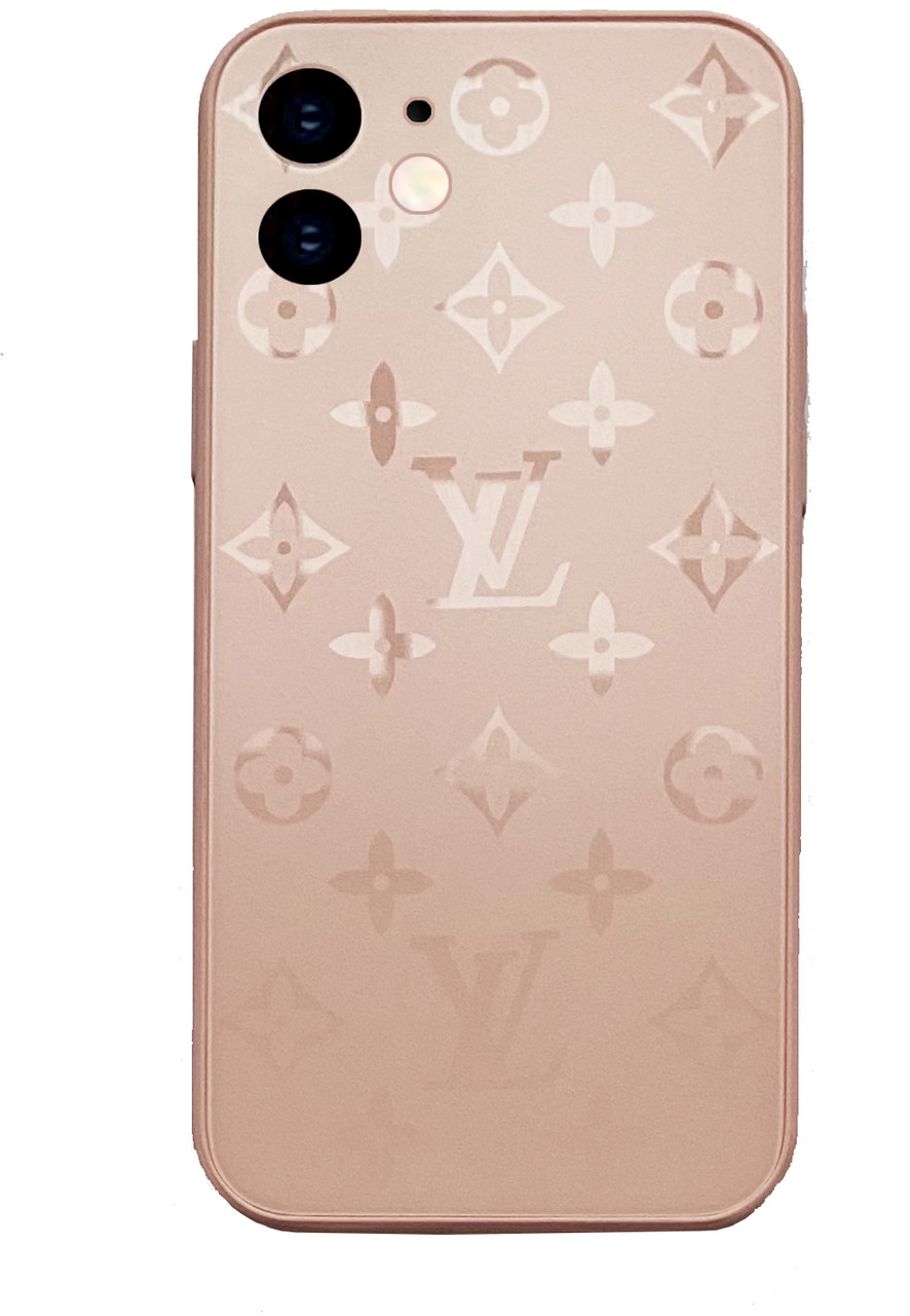 Чехол стеклянный Glass Case Louis Vuitton Луи Витон для iPhone 11 (03)  White белый