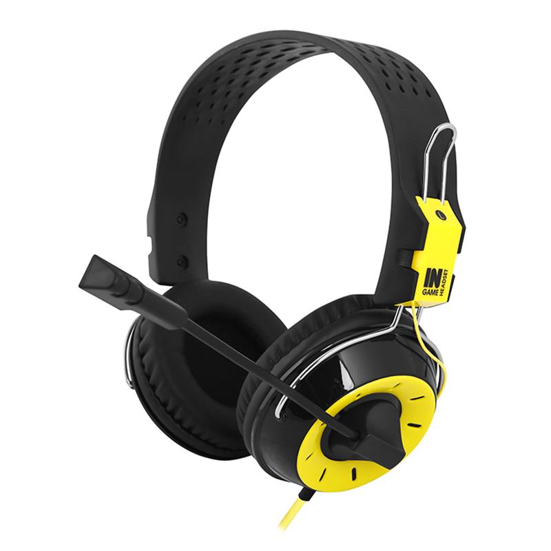 

Наушники гарнитура накладные Gemix N4 Black/Yellow (04300110)