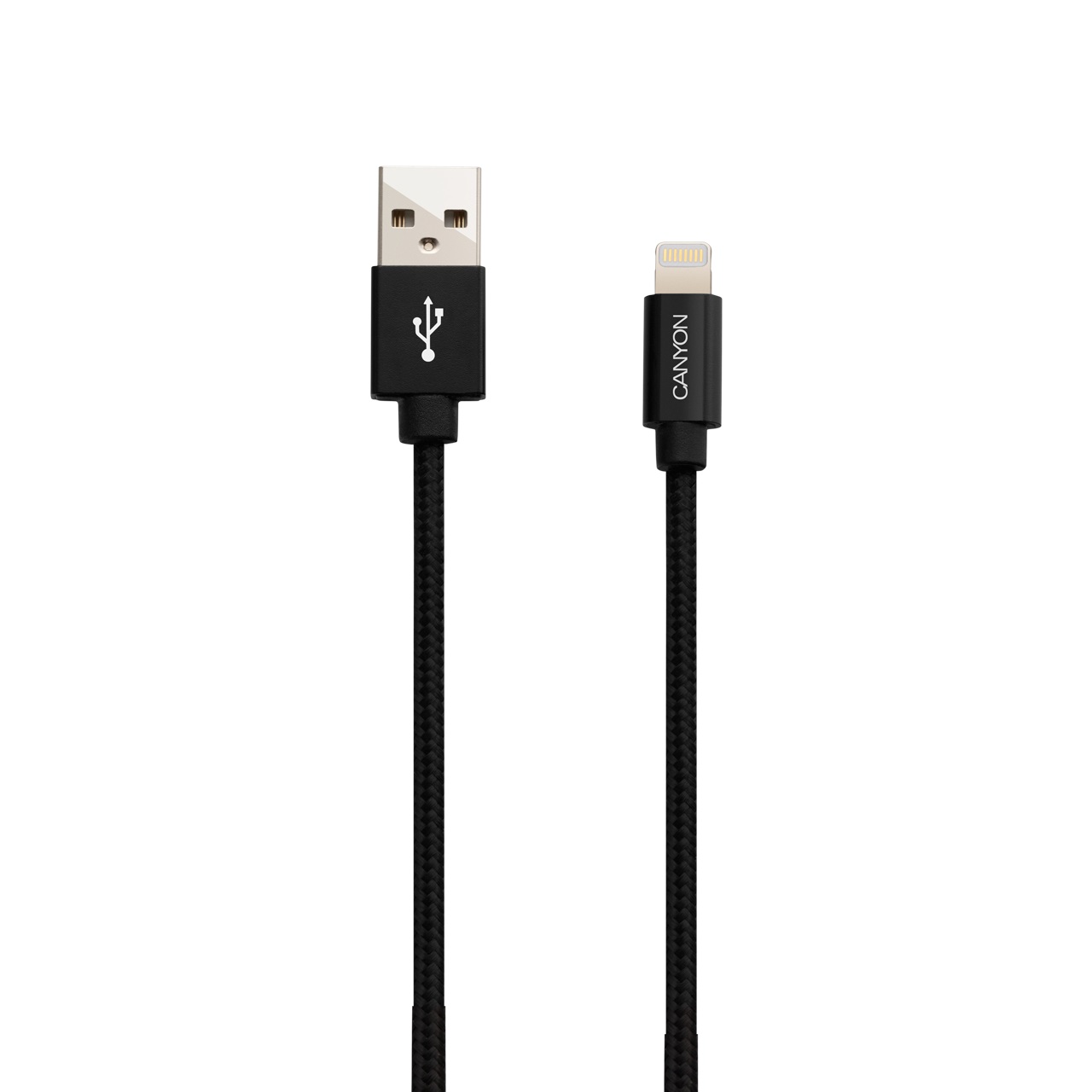 

Кабель USB-Lightning Canyon 1m в оплетке Black (CNS-MFIC3B)
