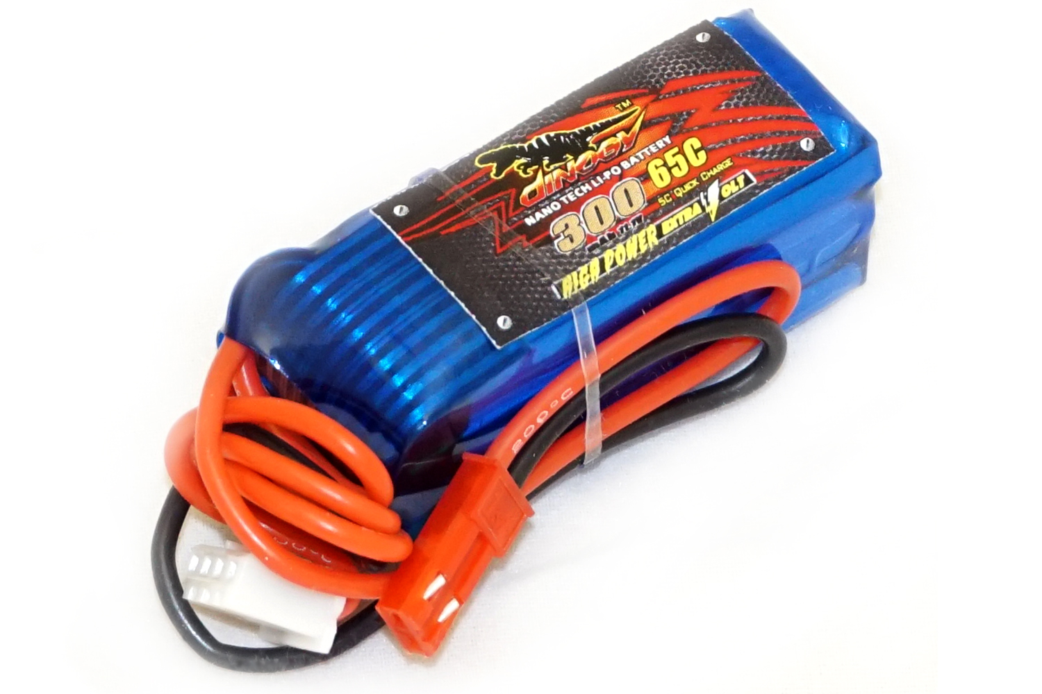 

Аккумулятор Dinogy Li-Pol 300 mAh 11.1V 3S 65C JST (DLC-3S300H-JST)