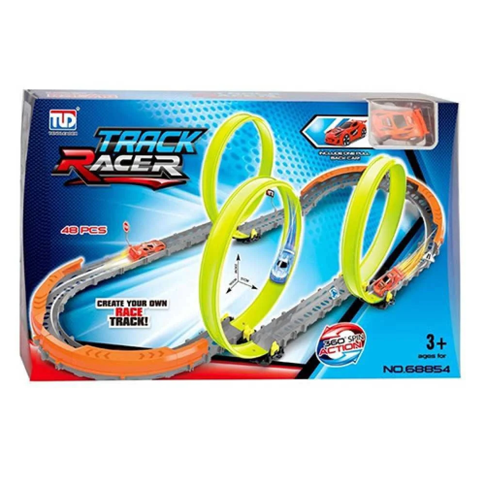 

Детский игровой автотрек Track Racer 68854 48 элементов