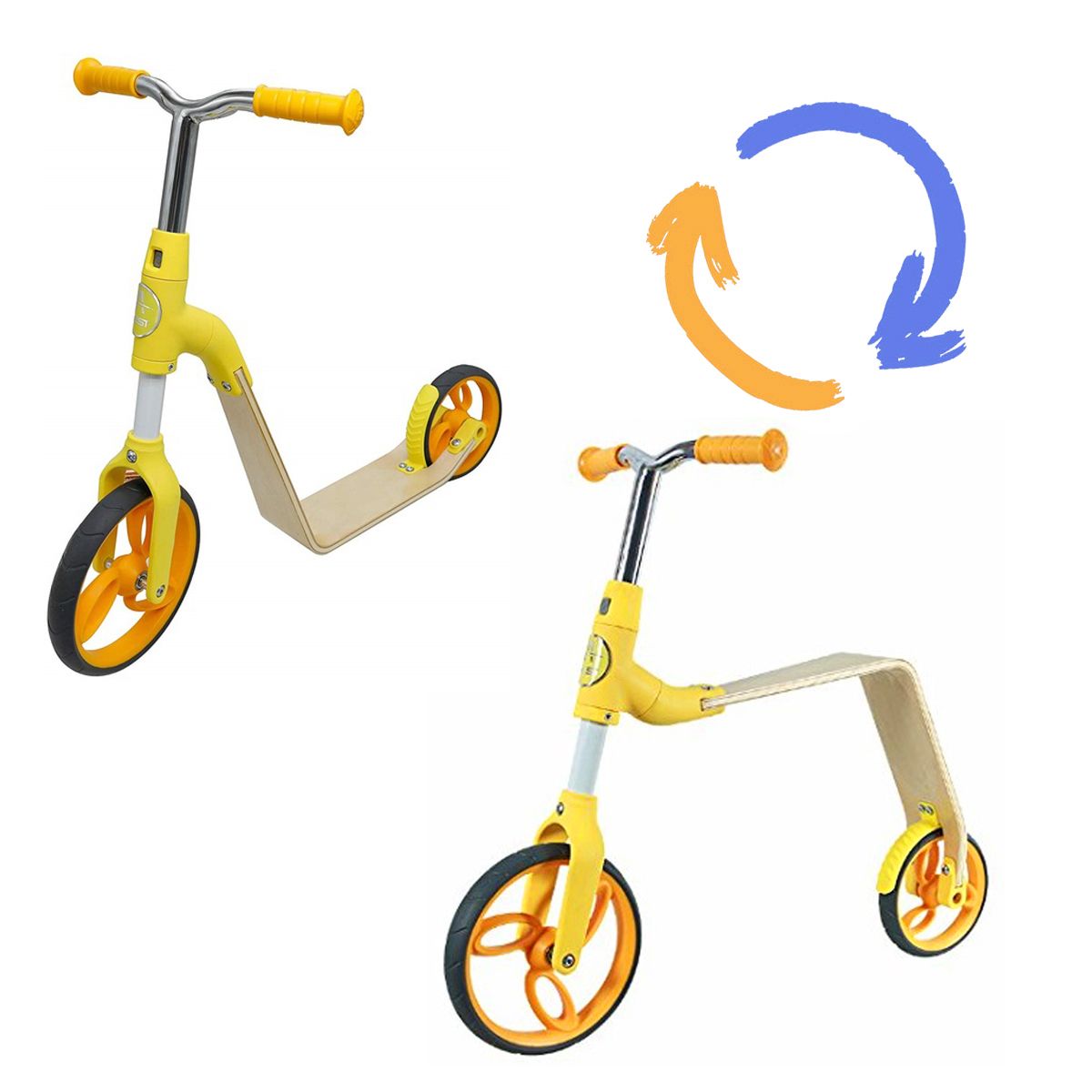 

Беговел-самокат 2 в 1 желтый AEST (B01-Yellow) (138620)