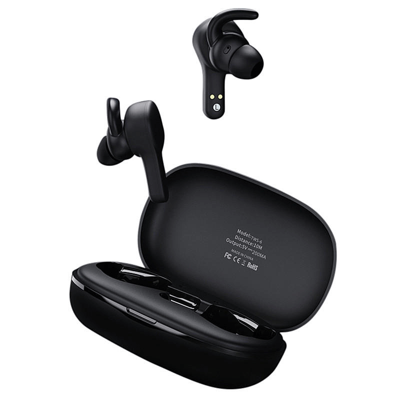 

Беспроводные Bluetooth наушники REMAX True TWS-6 Hi-Fi | BT5.0, 4hours | Black