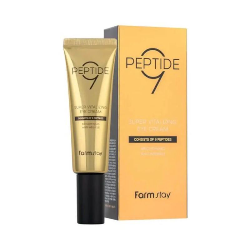 Крем для глаз с пептидами FARMSTAY PEPTIDE9 SUPER VITALIZING EYE CREAM ...