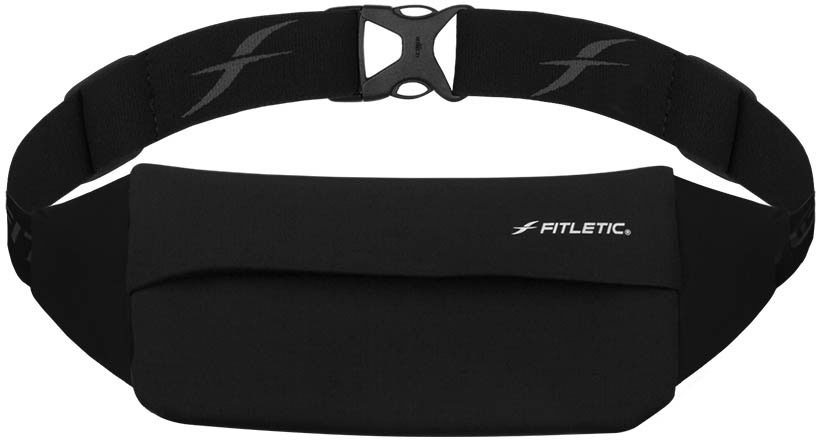 

Сумка на пояс для бега Fitletic Zipless Running Belt Чёрная (NZ01-01)