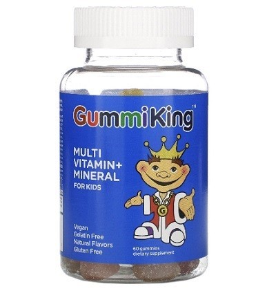 

Витамины Gummi King Multi-Vitamin & Mineral For Kids 60 Gummies Мультивитамины и минералы для детей