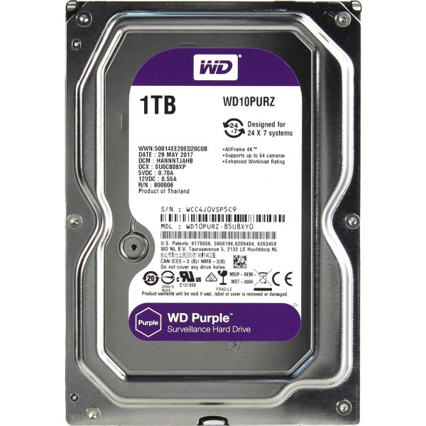 

Винчестер 1 TB WD10PURZ