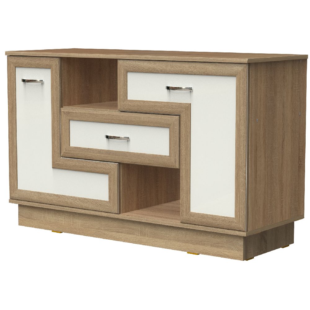 

Комод Тетрис 383 Дуб сонома и белый 01000287