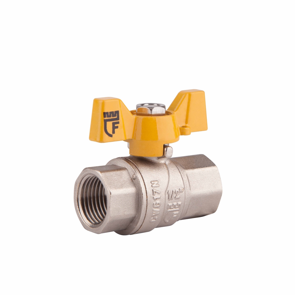 Кран шаровой SD Forte 1\" ВР для газа (бабочка) SF602G25 (SX704367 ...