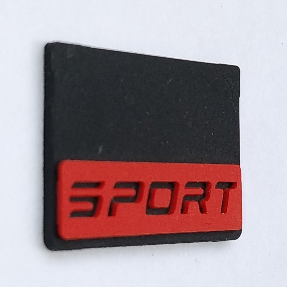 

Резиновая этикетка ПВХ "Sport" размер 20*15 мм (BR-04)