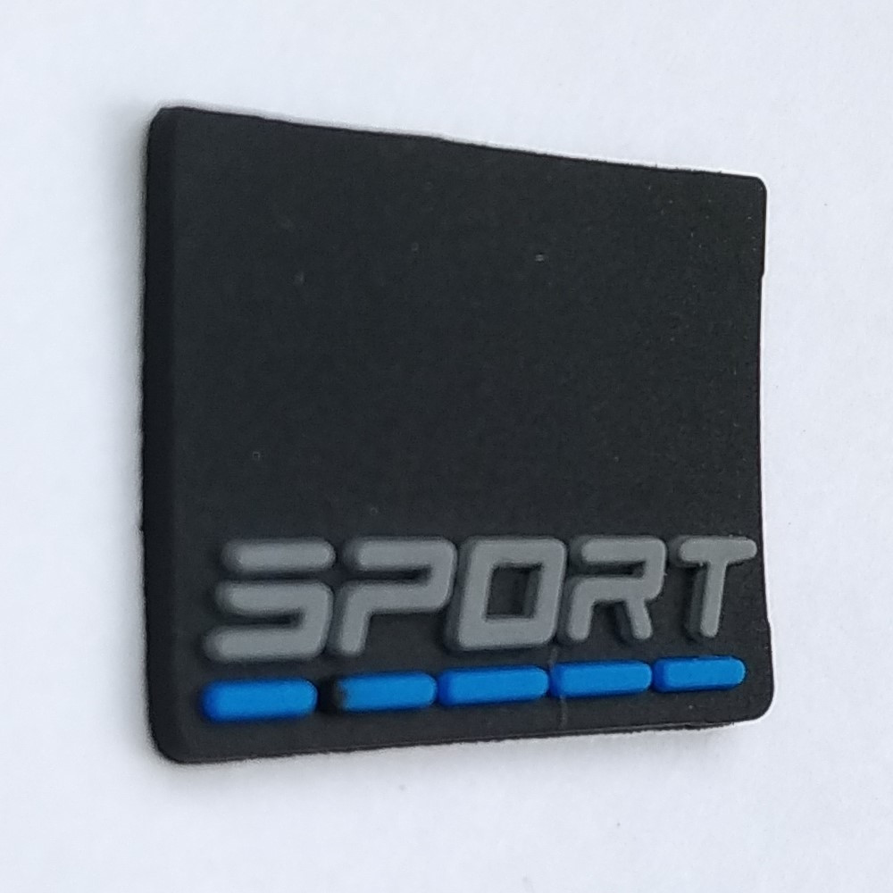 

Резиновая этикетка ПВХ "Sport" размер 20*15 мм (BR-07)