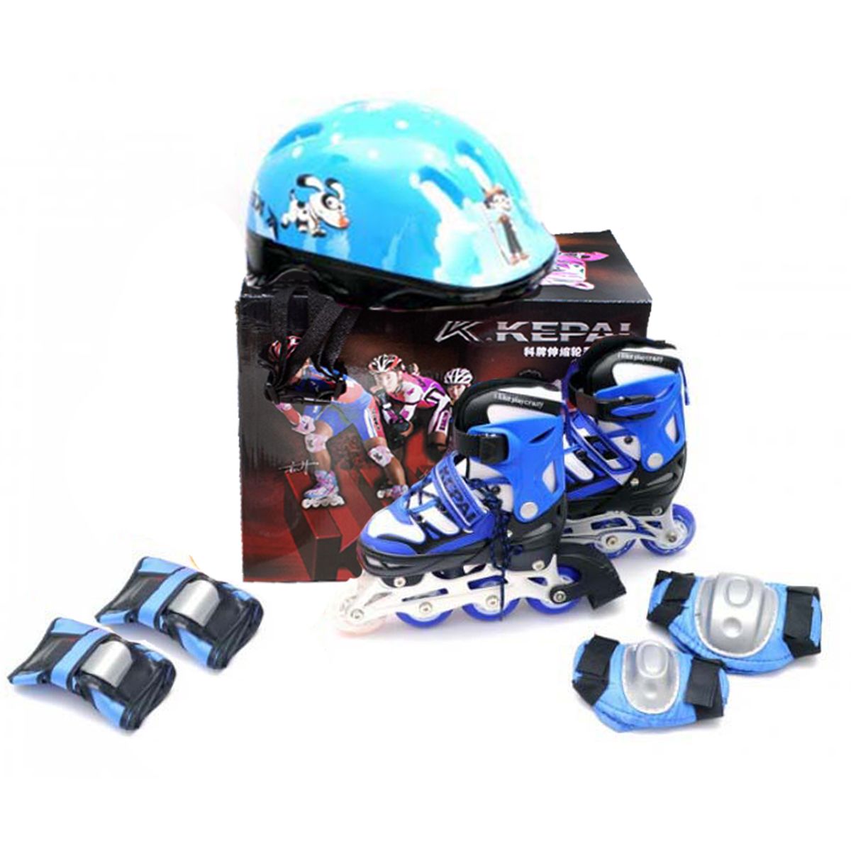 

Роликовые коньки "KEPAI", размер 30-33 (синие) (STAR-7\S) TS
