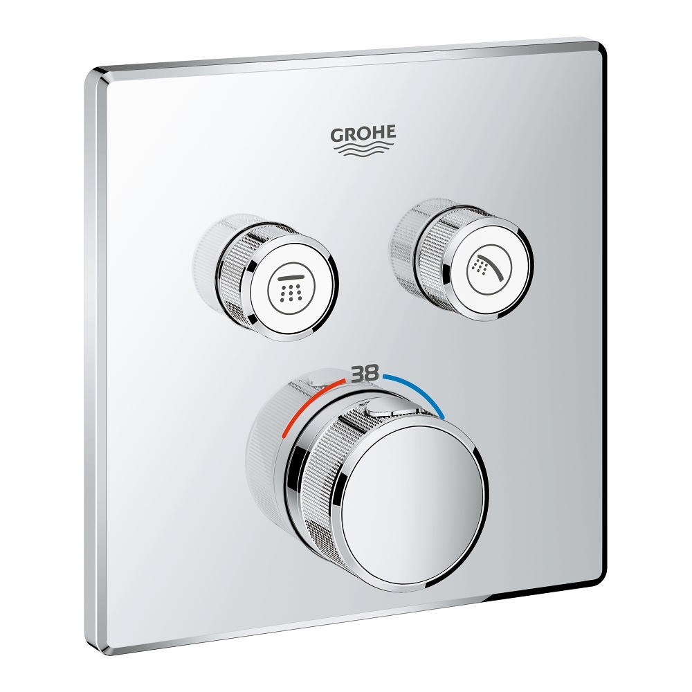 

Grohtherm SmartControl Термостат для душа, внешняя часть, на 2 потребителя