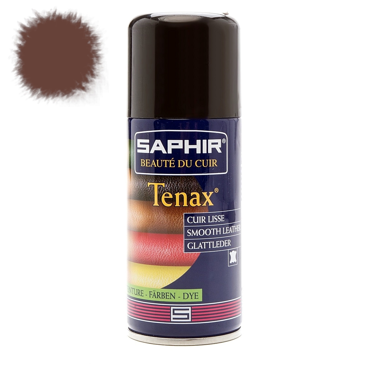 

Аэрозольная светлая каштаново-коричневая краска для кожи Saphir Tenax Spray, 150 мл