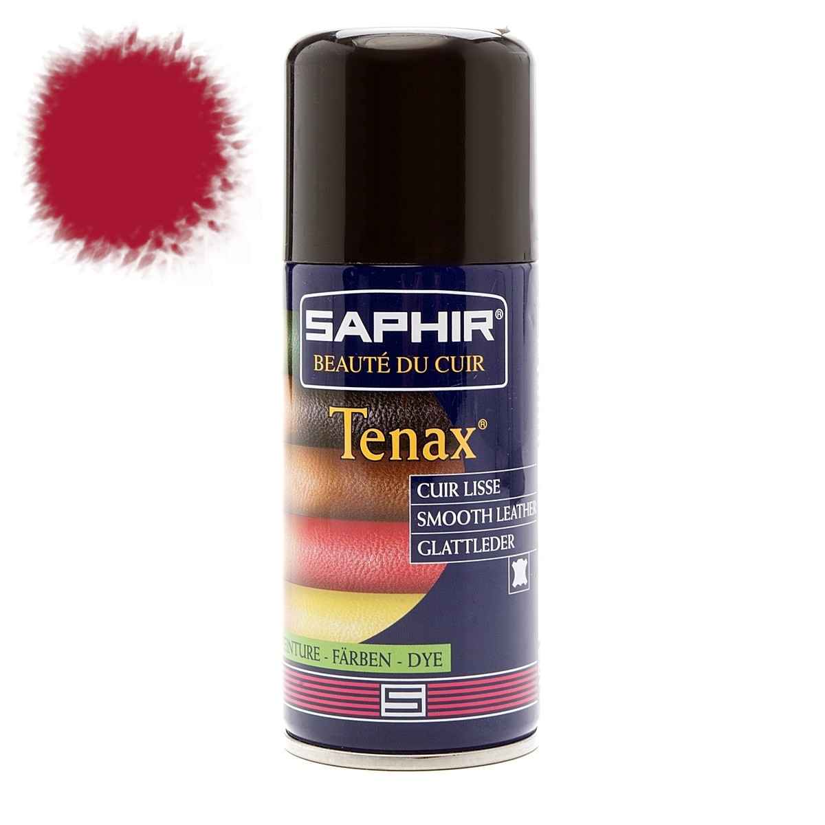 

Аэрозольная рубиново-красная краска для кожи Saphir Tenax Spray, 150 мл
