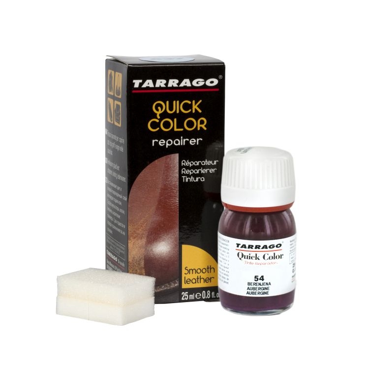 

Баклажановая краска для кожи Tarrago Quick Color, 25 мл