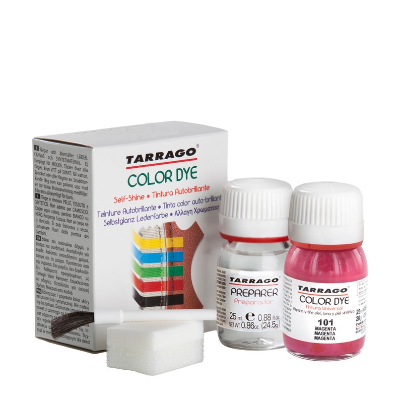 

Краска для обуви цвета маджента Tarrago Self Shine Color Dye Doble, 25 + 25 мл