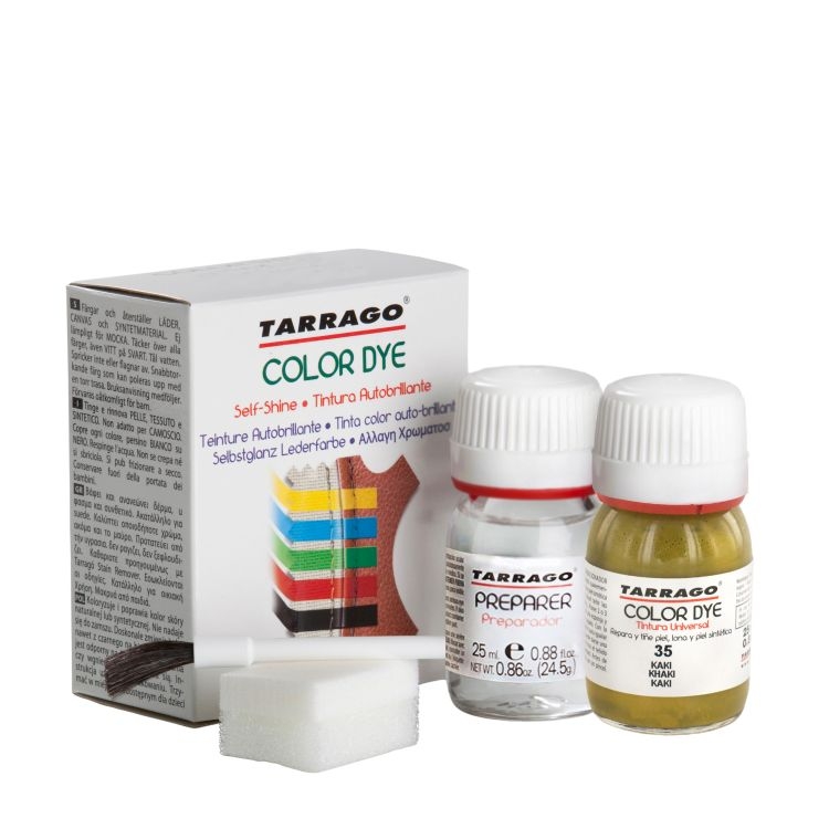 

Краска для обуви цвета хаки Tarrago Self Shine Color Dye Doble, 25 + 25 мл