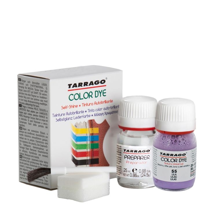

Лиловая краска для обуви Tarrago Self Shine Color Dye Doble, 25 + 25 мл