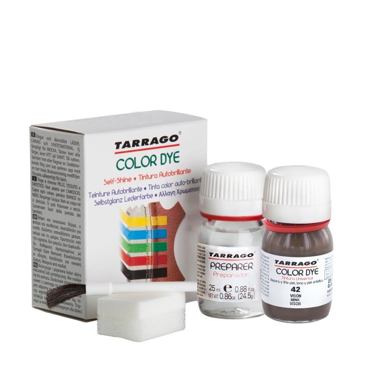 

Красновато-серая краска для обуви Tarrago Self Shine Color Dye Doble, 25 + 25 мл