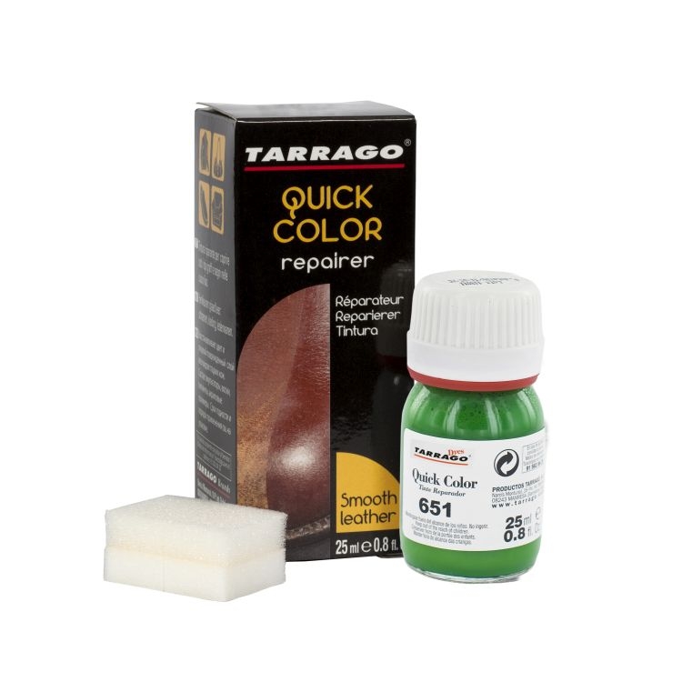 

Краска для кожи насыщенного зеленого цвета Tarrago Quick Color, 25 мл