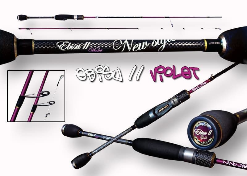 

Спиннинг Crazy Fish Ebisu II Violet SV 602 SUL Nano Jig new style (0,5-3g 183cm 6’0”79g)