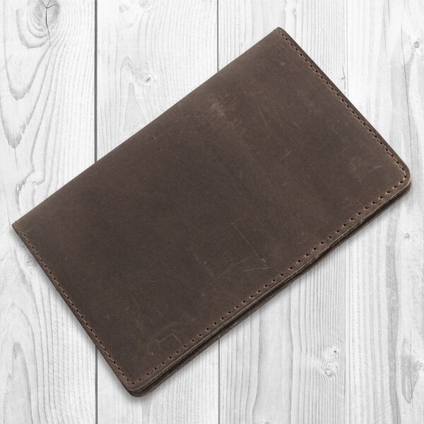 

Обложка-органайзер для документов из кожи HiArt PC-03 Shabby Gavana Brown Коричневый