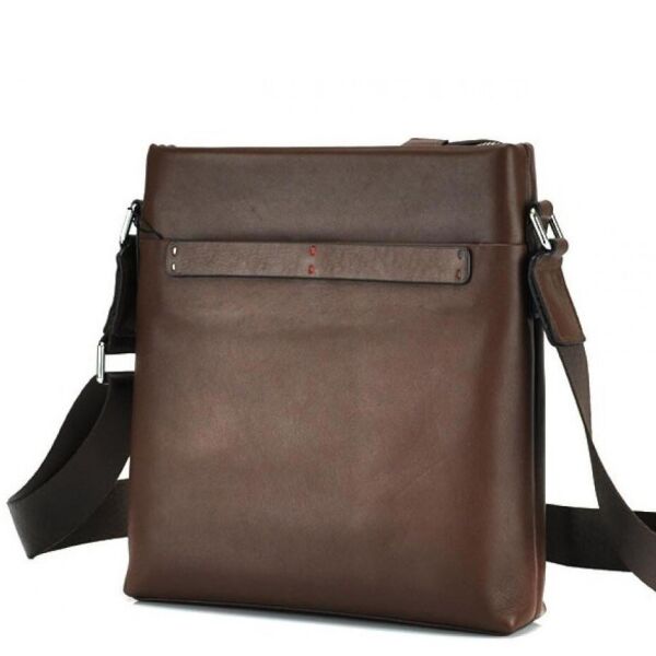 

Мужская кожаная сумка через плечо Tiding Bag NM17-1018-2C Коричневый