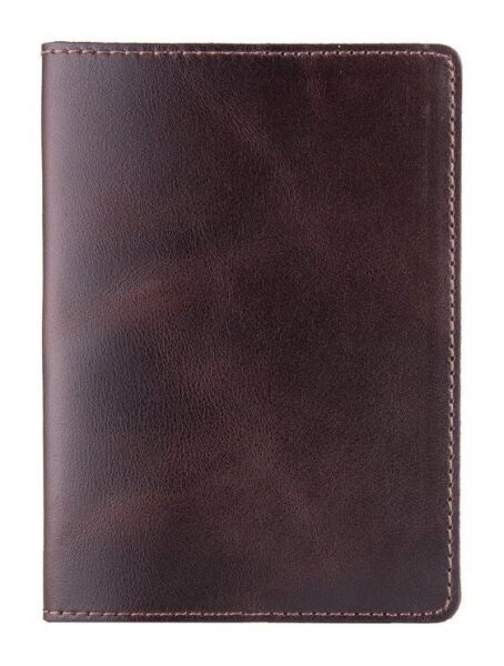 

Кожаная обложка на паспорт HiArt PC-01 Crystal Brown Silk Коричневый