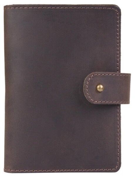 

Обложка для паспорта из кожи Hi Art PB-02/1 Shabby Gavana Brown Темно-коричневый