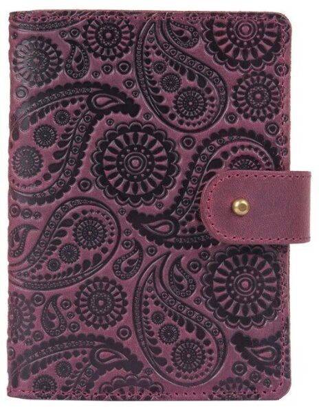 

Обложка для паспорта из кожи Hi Art «Buta Art» PB-03S/1 Shabby Plum Фиолетовый