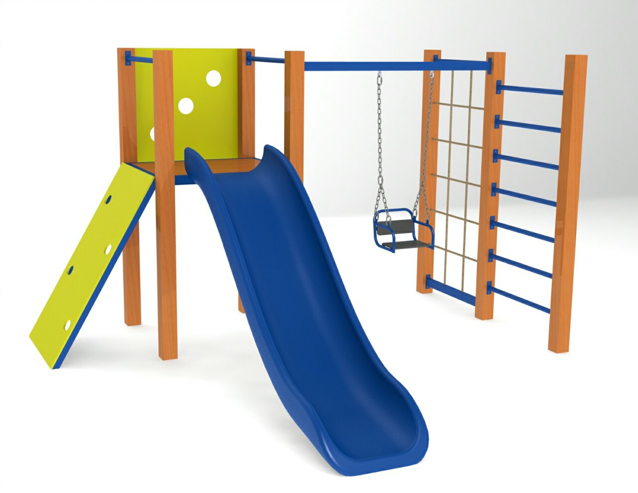 

Комплекс Mera kids «Непоседа» 310*320*200 см синяя горка