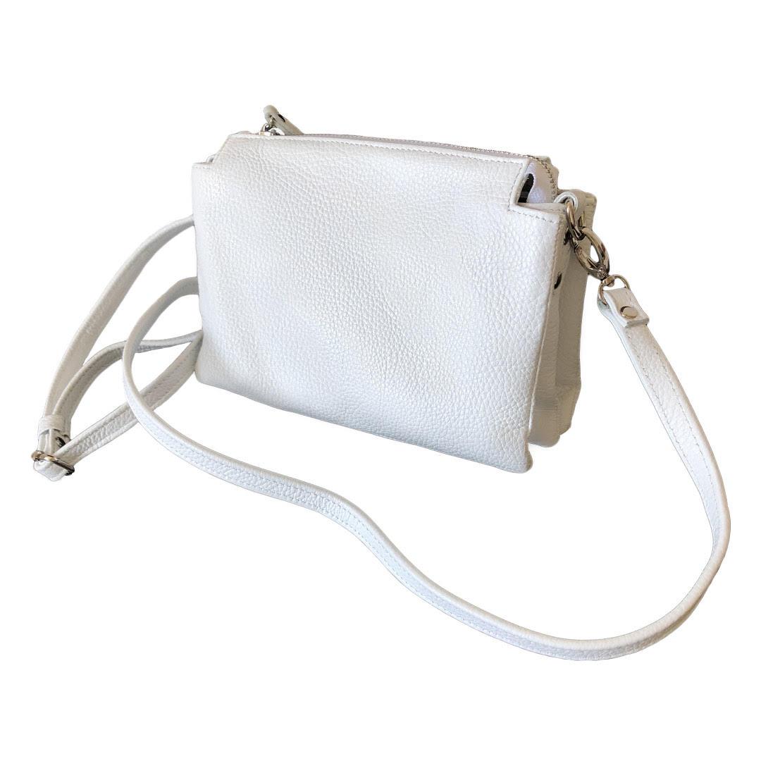 

Кожаная женская сумка VEZZE 0029 White