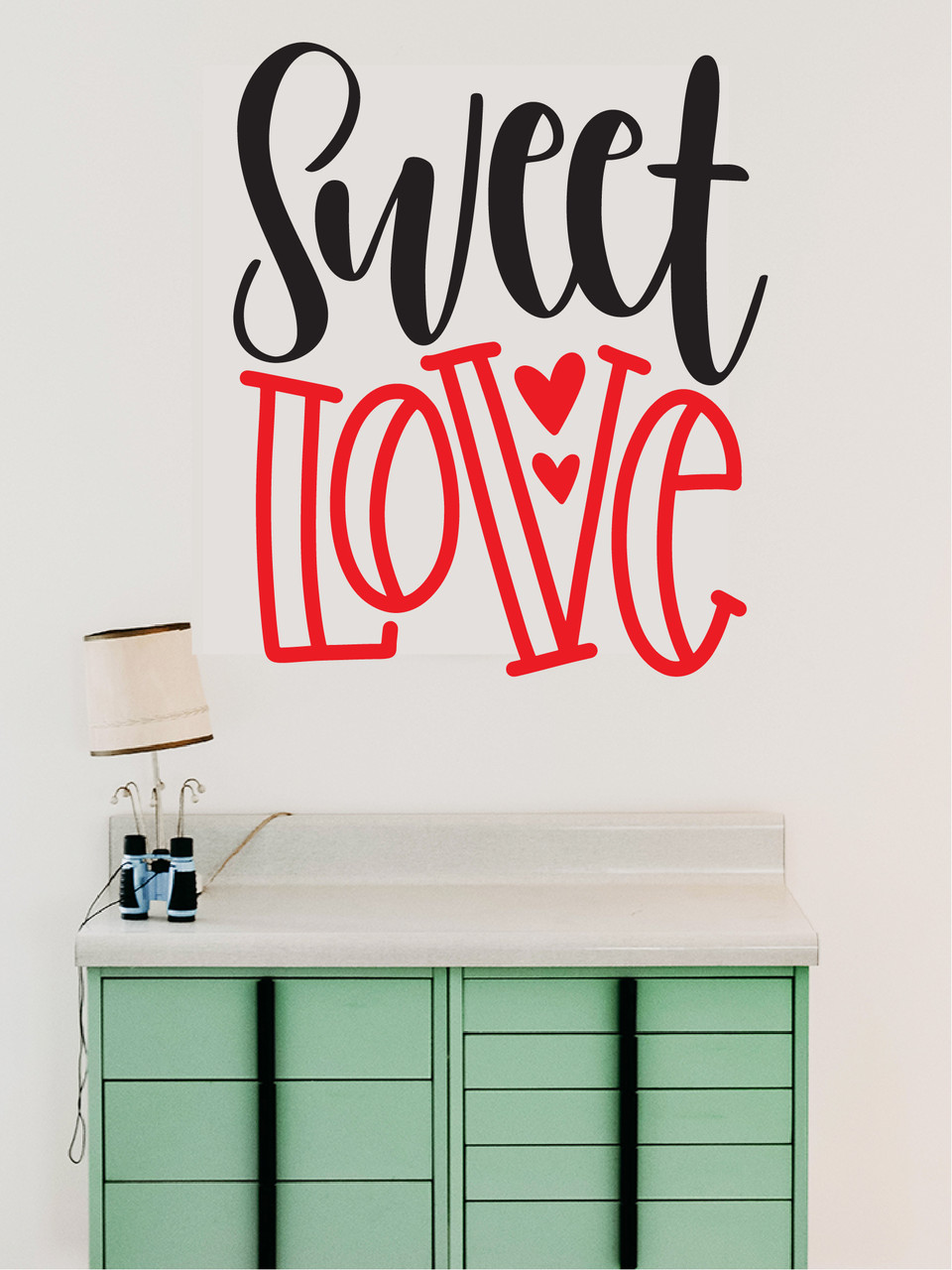 

Наклейка виниловая Zatarga Sweet love 1500x1780мм черно-красный