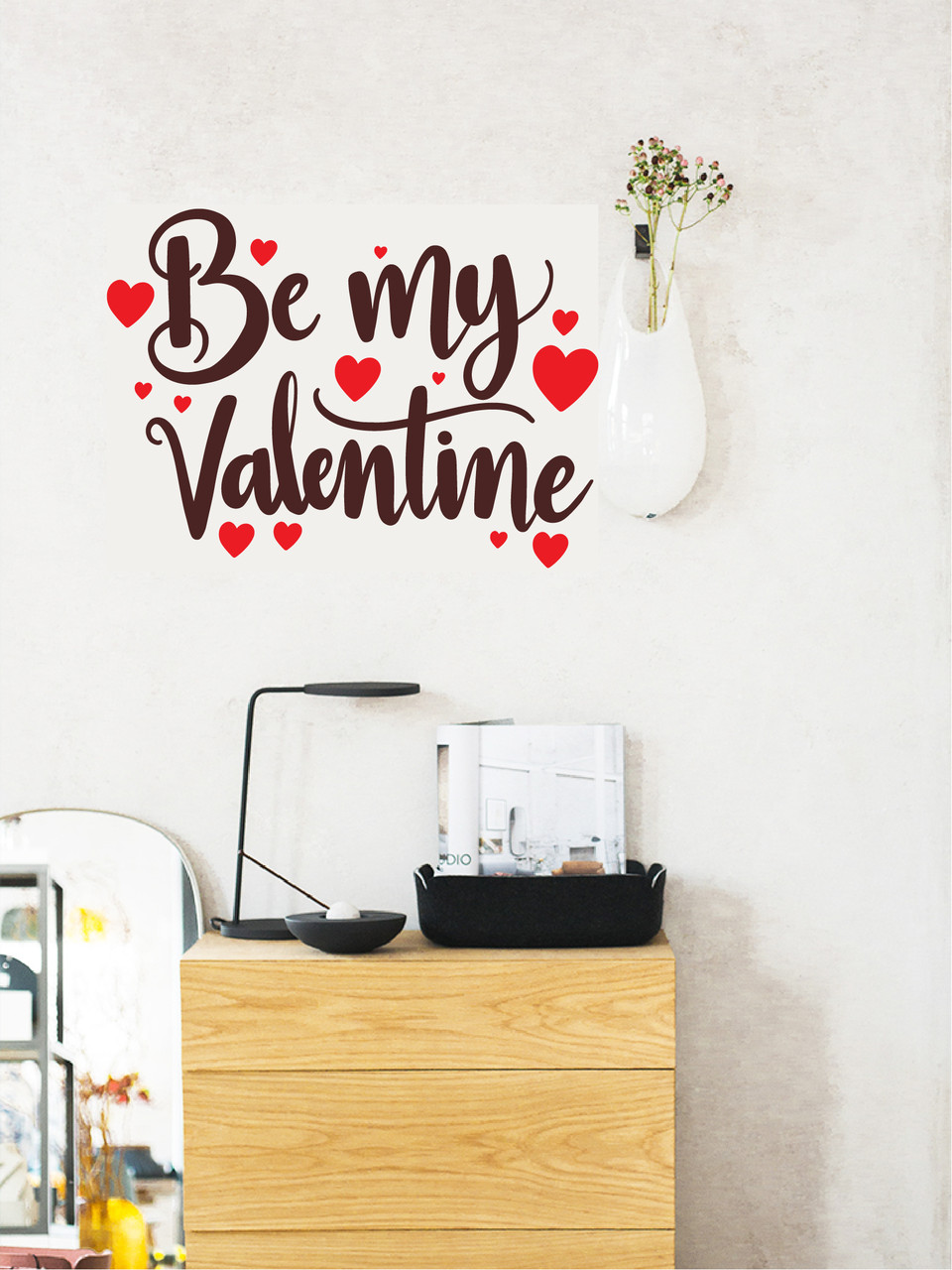

Наклейка виниловая Zatarga Me Valentin 1500x1100мм коричнево-красный