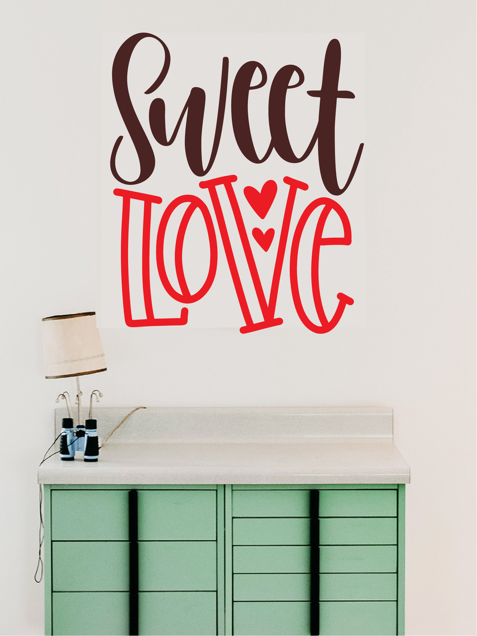 

Наклейка виниловая Zatarga Sweet love 970x1150мм коричнево-красный
