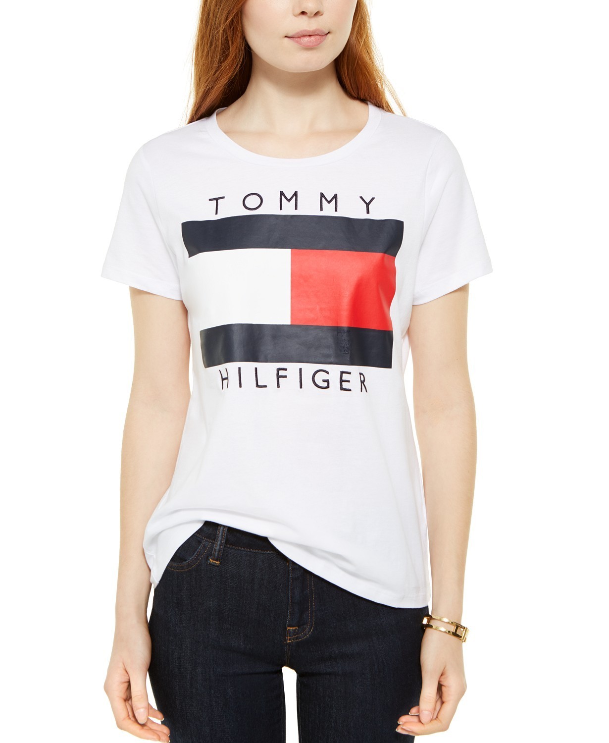 

Футболка женская Tommy Hilfiger  белая, Футболка женская Tommy Hilfiger XS белая