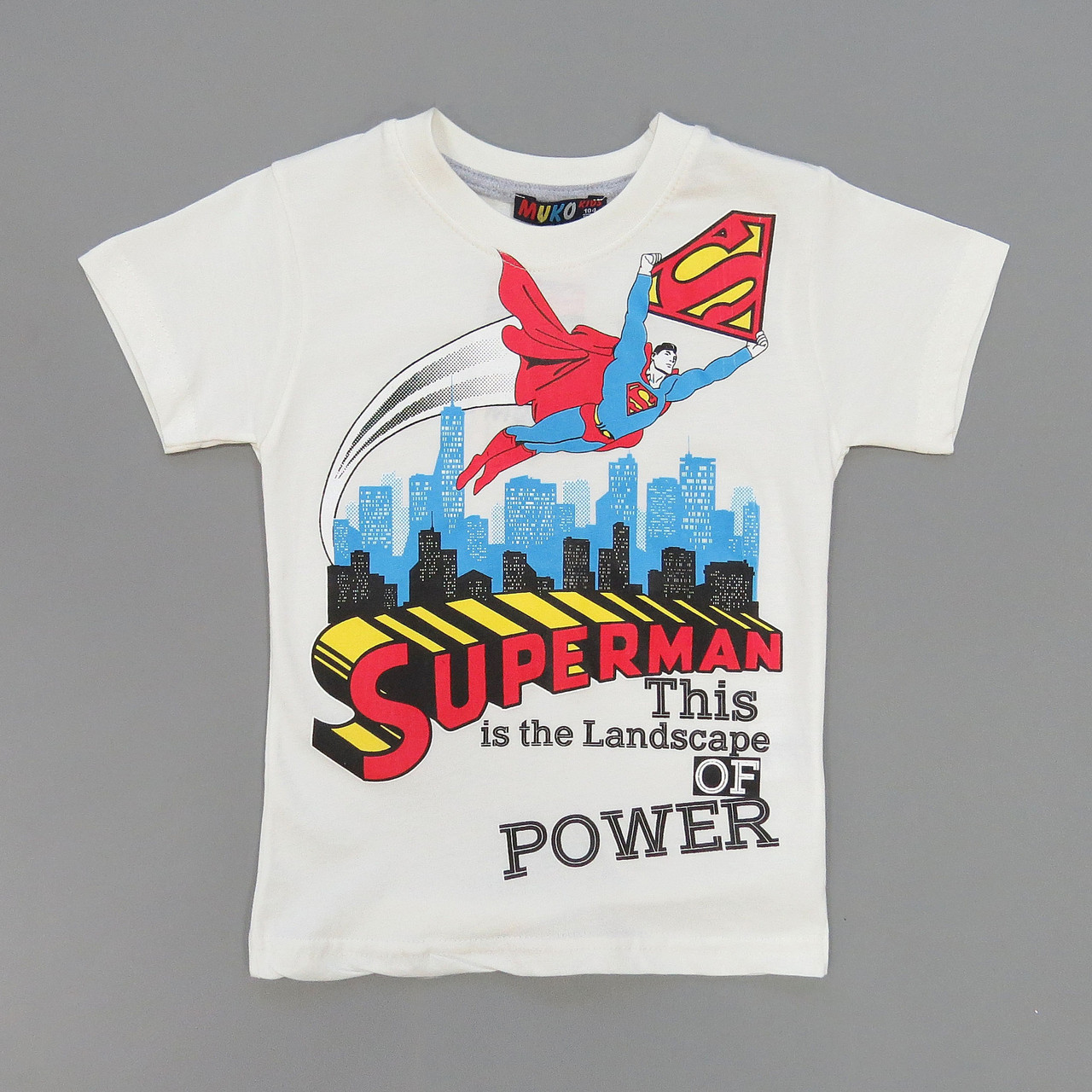 

Футболка Superman MUKO kids для мальчика 128 см Белая 14206