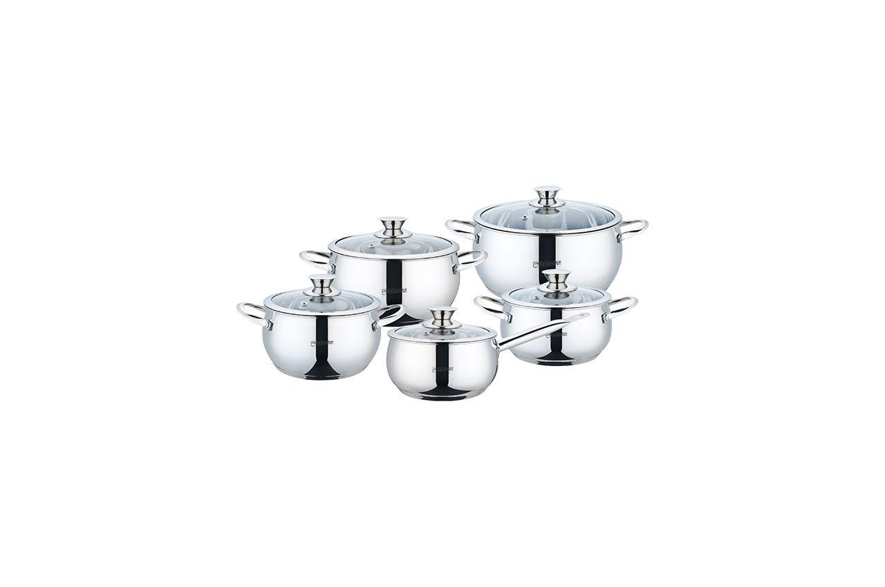 

Набор посуды нержавеющий Maestro - 2,1 x 3,4 x 4,2 x 5 x 2,1 л (5 шт.)