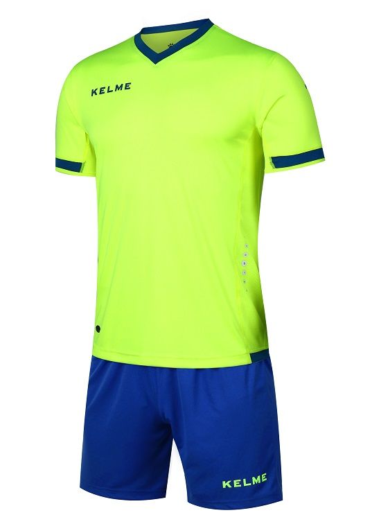 

Детская футбольная форма Kelme ALAVES салатовая с синим XS K15Z212.915