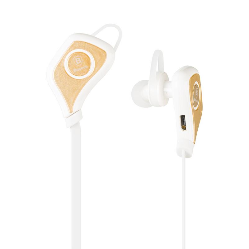 

Stereo Bluetooth Headset Baseus Musice Sport Series White/Gold