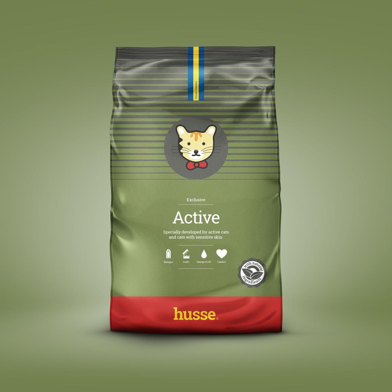 

Сухой корм Husse для активных котов и кошек Exclusive Active 7 кг